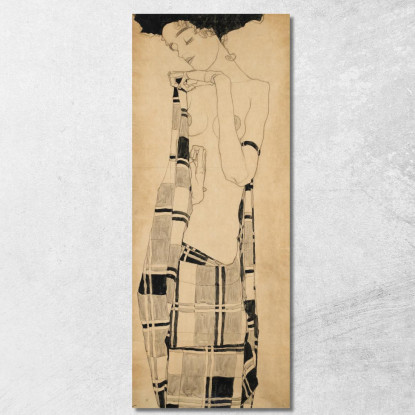 Ragazza In Piedi Egon Schiele esh3 quadro stampato su tela