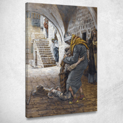 Il Ritorno Del Figliol Prodigo 2 James Tissot jts135 quadro stampato su tela
