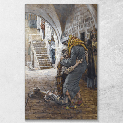 Il Ritorno Del Figliol Prodigo 2 James Tissot jts135 quadro stampato su tela