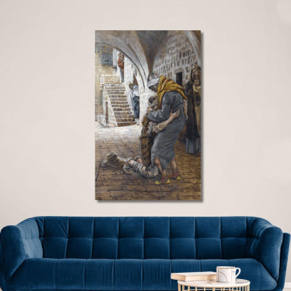 Il Ritorno Del Figliol Prodigo 2 James Tissot jts135 quadro stampato su tela
