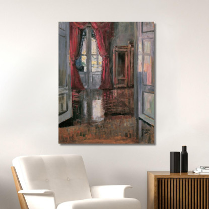 Vista Nell'Appartamento Di Leopold E Marie Czihaczek Egon Schiele esh25 quadro stampato su tela