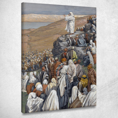 Il Sermone Delle Beatitudini James Tissot jts138 quadro stampato su tela
