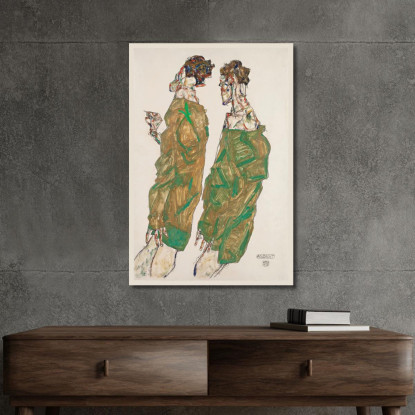 Devozione Egon Schiele esh41 quadro stampato su tela