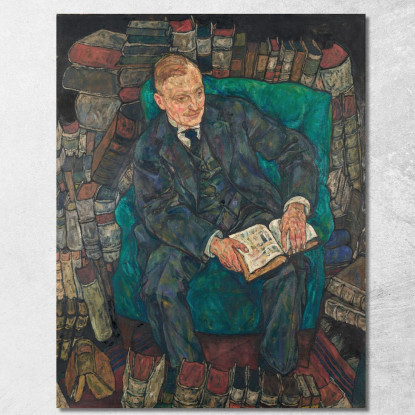 Dr. Hugo Koller Egon Schiele esh45 quadro stampato su tela