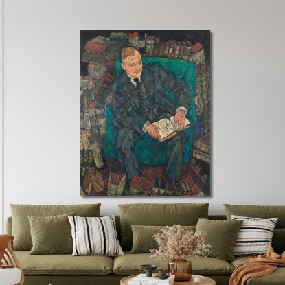 Dr. Hugo Koller Egon Schiele esh45 quadro stampato su tela
