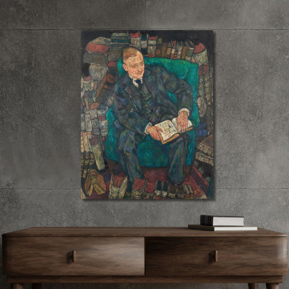 Dr. Hugo Koller Egon Schiele esh45 quadro stampato su tela
