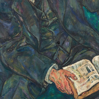 Dr. Hugo Koller Egon Schiele esh45 quadro stampato su tela