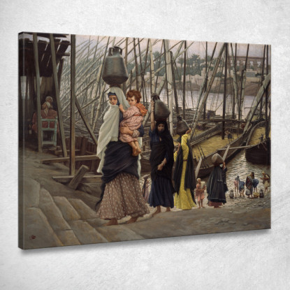Il Soggiorno In Egitto James Tissot jts140 quadro stampato su tela