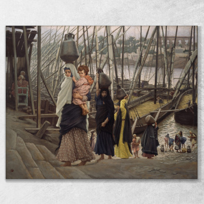 Il Soggiorno In Egitto James Tissot jts140 quadro stampato su tela