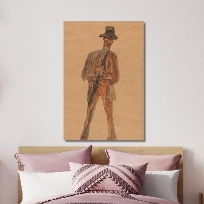 Franz Weigang Egon Schiele esh53 quadro stampato su tela