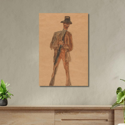 Franz Weigang Egon Schiele esh53 quadro stampato su tela