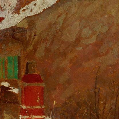 Case In Inverno Vista Dall'Atelier Egon Schiele esh72 quadro stampato su tela