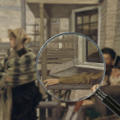 La Locanda Dei Tre Corvi Gravesend James Tissot jts143 quadro stampato su tela