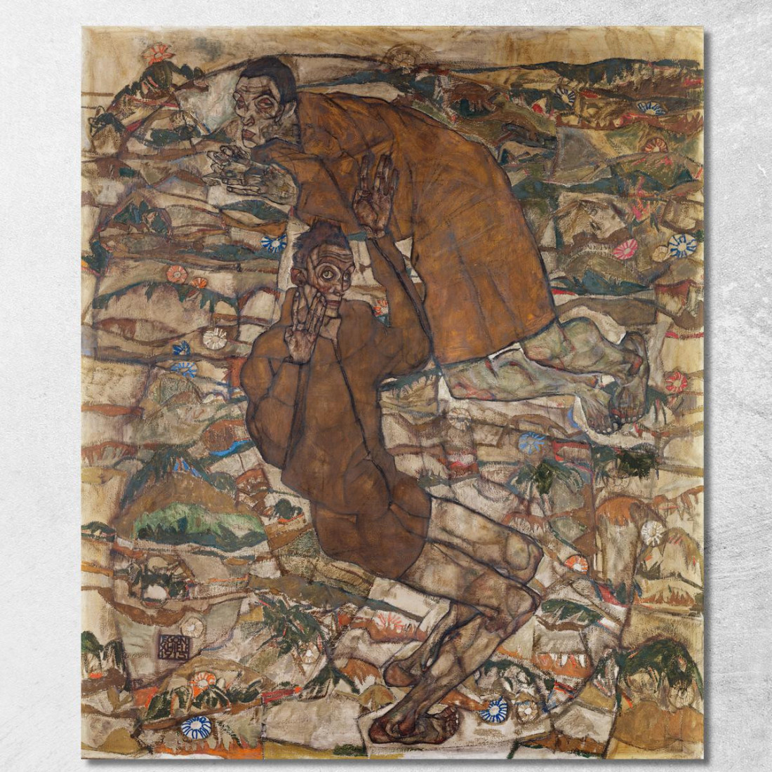 Levitazione Il Cieco Ii Egon Schiele esh86 quadro stampato su tela