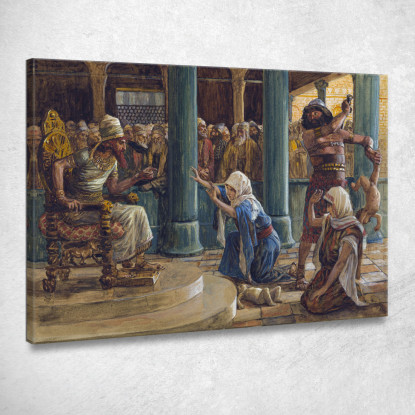 La Saggezza Di Salomone James Tissot jts147 quadro stampato su tela