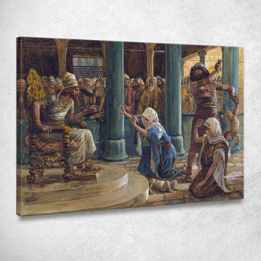 La Saggezza Di Salomone James Tissot jts147 quadro stampato su tela