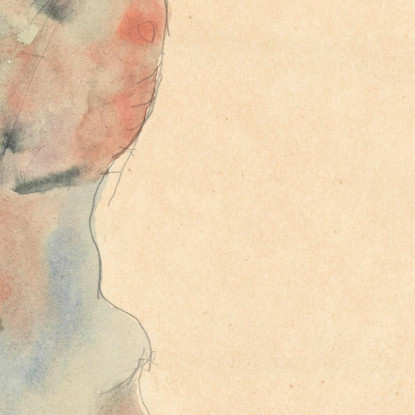 Nudo Maschile Egon Schiele esh104 quadro stampato su tela