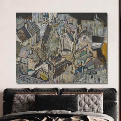 Mödling Ii Egon Schiele esh105 quadro stampato su tela