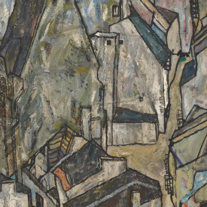 Mödling Ii Egon Schiele esh105 quadro stampato su tela