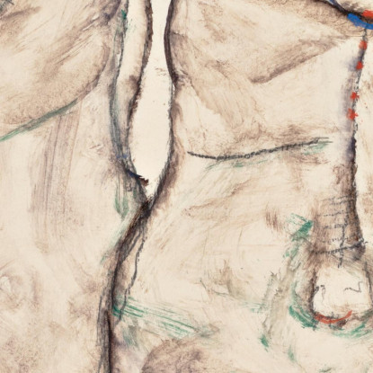 Ragazze Nude Che Si Abbracciano Egon Schiele esh106 quadro stampato su tela