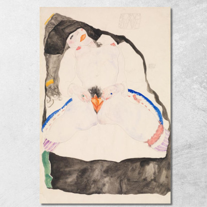 Osservato In Un Sogno Egon Schiele esh110 quadro stampato su tela