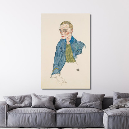 Volontario Di Un Anno Caporale Egon Schiele esh112 quadro stampato su tela