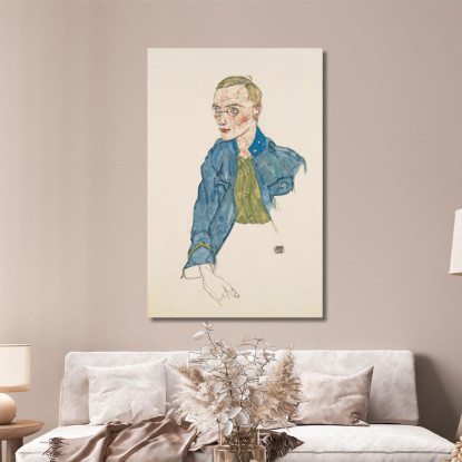 Volontario Di Un Anno Caporale Egon Schiele esh112 quadro stampato su tela