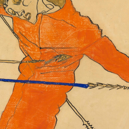 Manifesto Della Mostra Di Schiele Alla Galerie Arnot Egon Schiele esh115 quadro stampato su tela