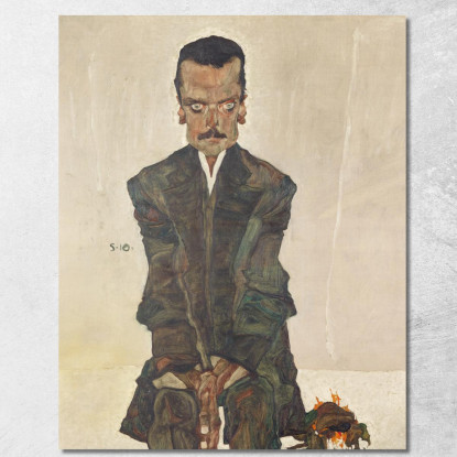 Ritratto Di Eduard Kosmack Egon Schiele esh122 quadro stampato su tela