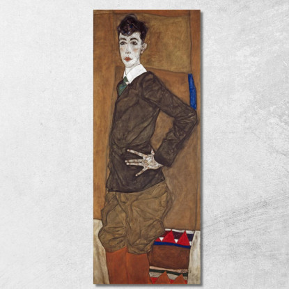 Ritratto Di Erich Lederer Egon Schiele esh123 quadro stampato su tela