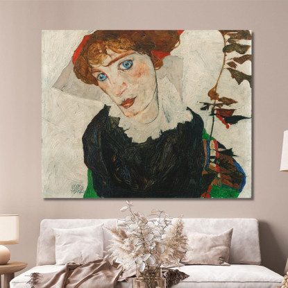 Ritratto Di Wally Neuzil Egon Schiele esh127 quadro stampato su tela