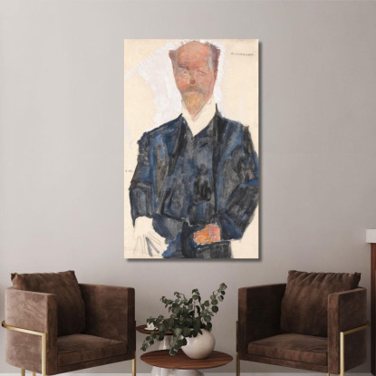 Ritratto Di Otto Wagner Egon Schiele esh132 quadro stampato su tela