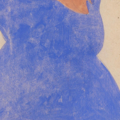 Ragazza In Piedi Vista Da Dietro Egon Schiele esh176 quadro stampato su tela