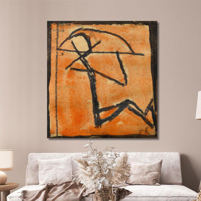 Omino Con Arco Egon Schiele esh187 quadro stampato su tela