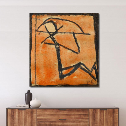 Omino Con Arco Egon Schiele esh187 quadro stampato su tela