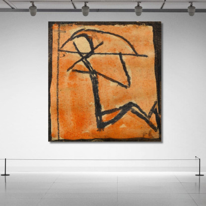 Omino Con Arco Egon Schiele esh187 quadro stampato su tela