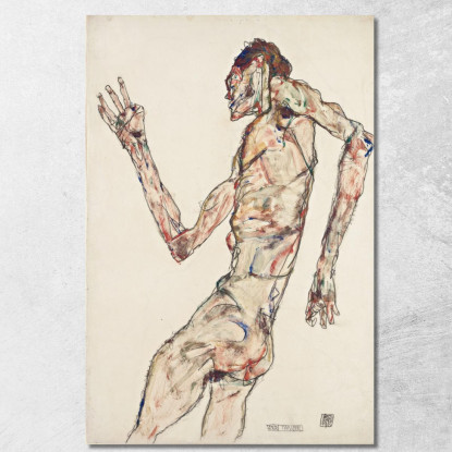 La Danzatrice Egon Schiele esh191 quadro stampato su tela