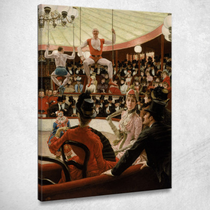 Donne Di Parigi: L'Amante Del Circo James Tissot jts158 quadro stampato su tela