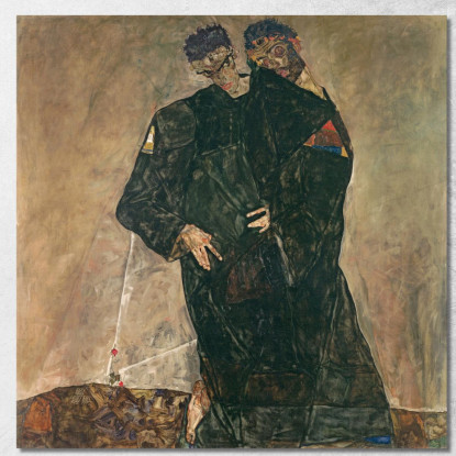 Gli Eremiti Egon Schiele esh193 quadro stampato su tela