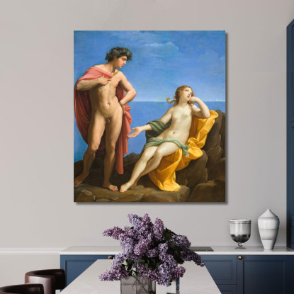 Bacco E Arianna Guido Reni grn2 quadro stampato su tela