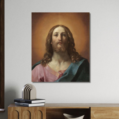 Busto Di Cristo Salvator Mundi Guido Reni grn5 quadro stampato su tela