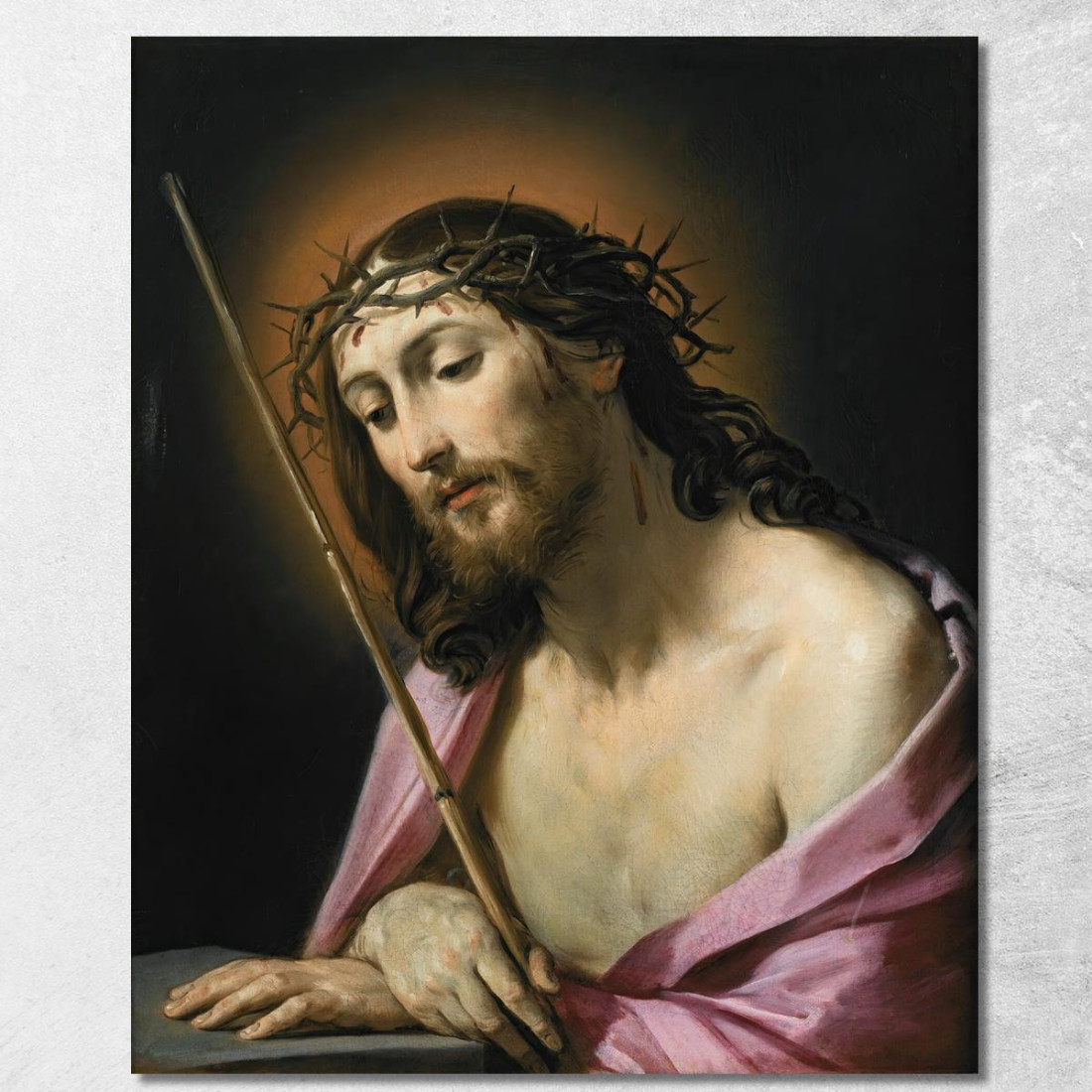 Cristo Come Ecce Homo Guido Reni grn8 quadro stampato su tela