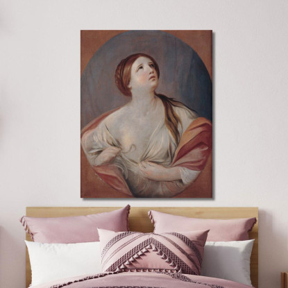 Cleopatra Guido Reni grn10 quadro stampato su tela