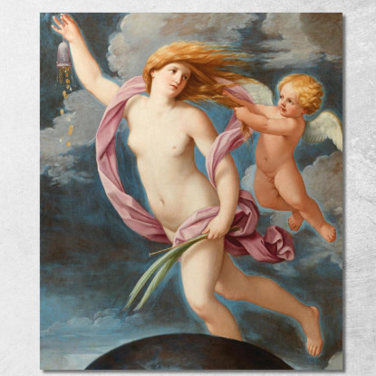 Fortuna Con Una Borsa Guido Reni grn13 quadro stampato su tela