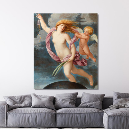 Fortuna Con Una Borsa Guido Reni grn13 quadro stampato su tela