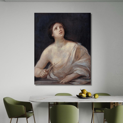 Lucrezia Guido Reni grn17 quadro stampato su tela