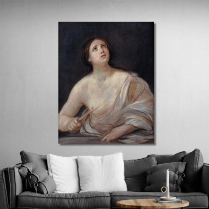 Lucrezia Guido Reni grn17 quadro stampato su tela