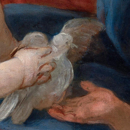 Vergine Con Il Bambino E San Giovanni Battista Guido Reni grn49 quadro stampato su tela