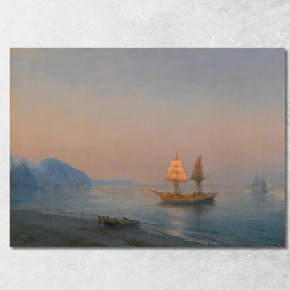 Mattina A Yalta Ivan Konstantinovich Aivazovsky ika17 quadro stampato su tela