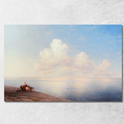 Mare Calmo Ivan Konstantinovich Aivazovsky ika21 quadro stampato su tela
